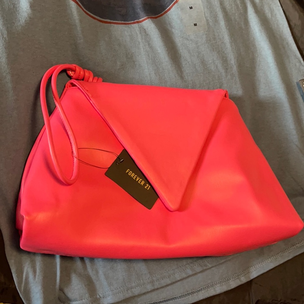 NWT FOREVER 21 PINK ENVELOPE BAG